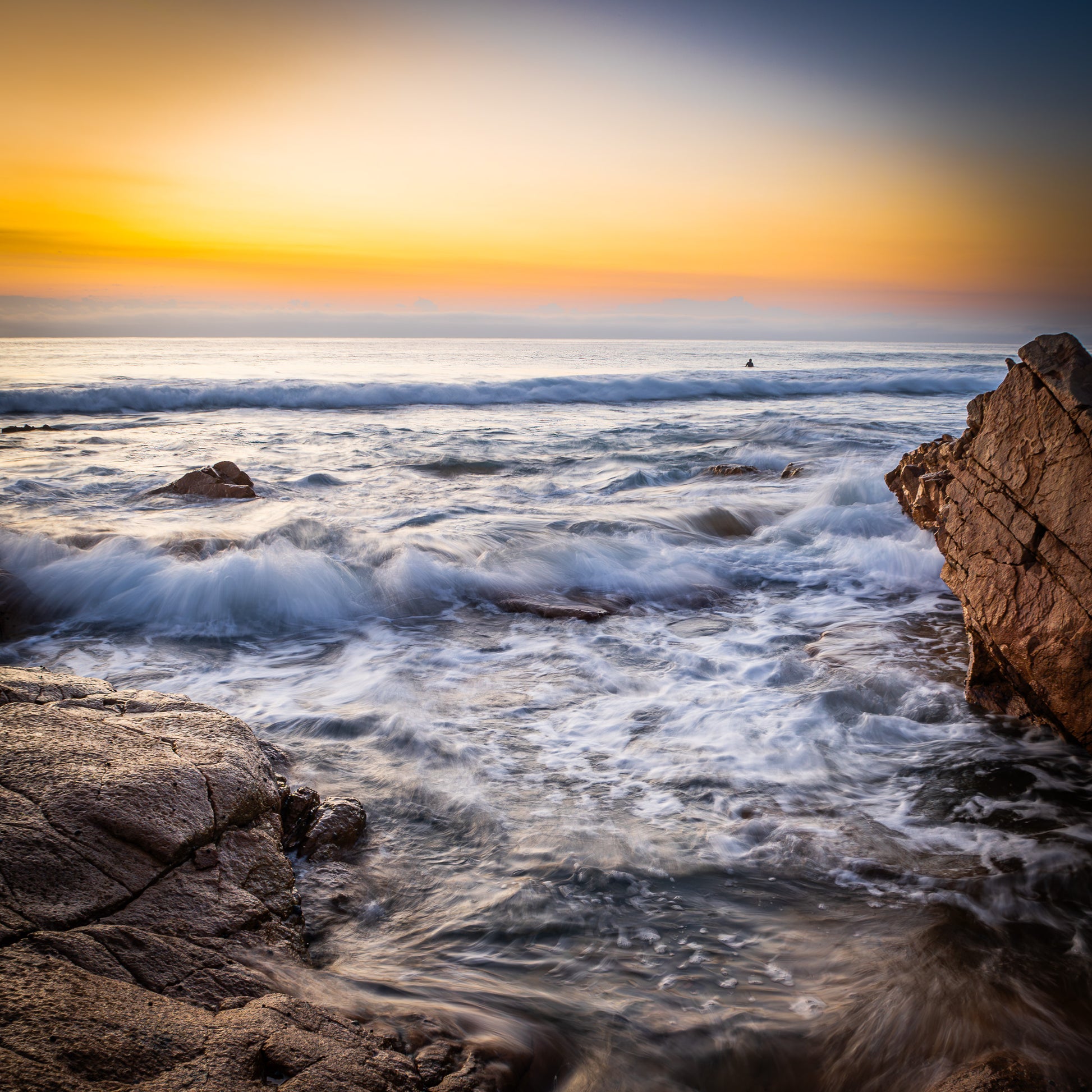 coolum rocks sunrise photograph